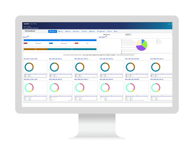 OpenText Structured Data Manager-Plattform auf einem Computer