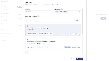 Core Open Source Select - Abbildung zu Start Left-Richtlinien
