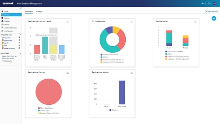 Benutzeroberfläche der Endpoint Management-Software