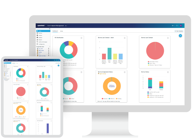 OpenText Endpoint Management-Benutzeroberfläche