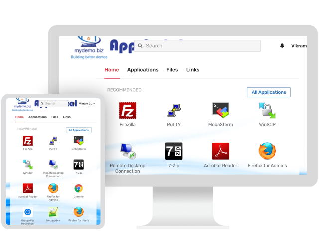 OpenText Hybrid Workspaces auf einem Computer