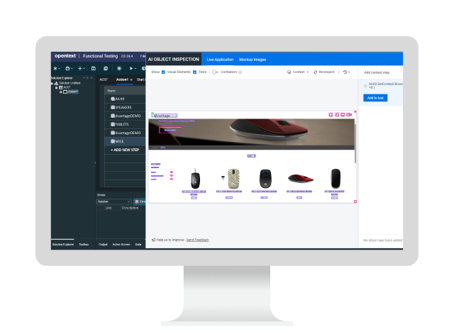 DevOps Cloud platform displaying on a computer monitor