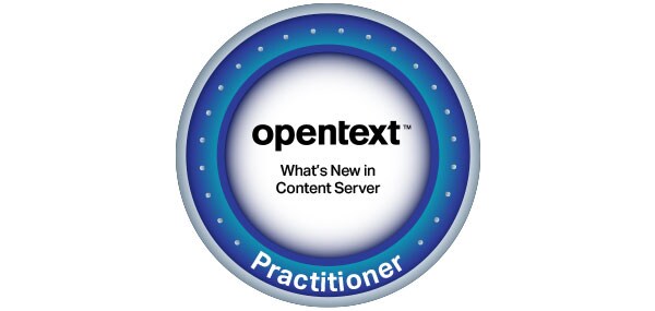 Content Server practitioner badge