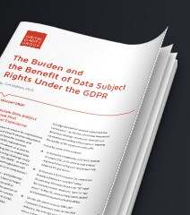 Cover image of the Digital Clarity Group Insight Brief called The Burden and the Benefit of Data Subject Rights Under the GDPR.