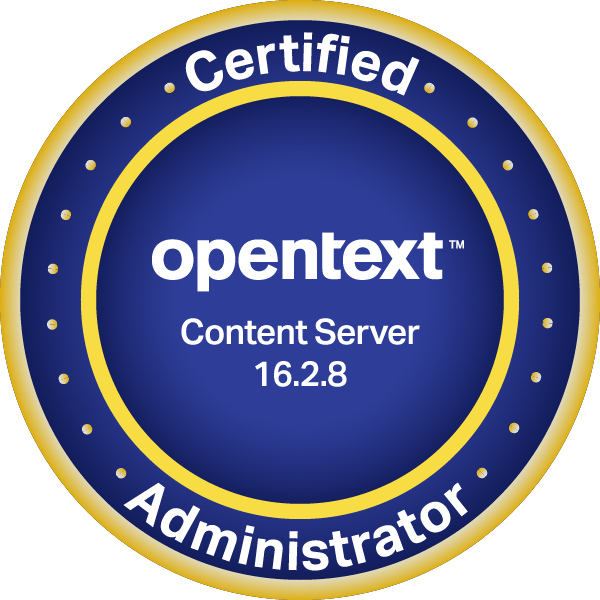 Content Server administrator 16.2.8 badge